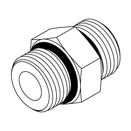 Tompkins Hydraulic Fitting-Steel10MOR-08MOR 6403-10-08